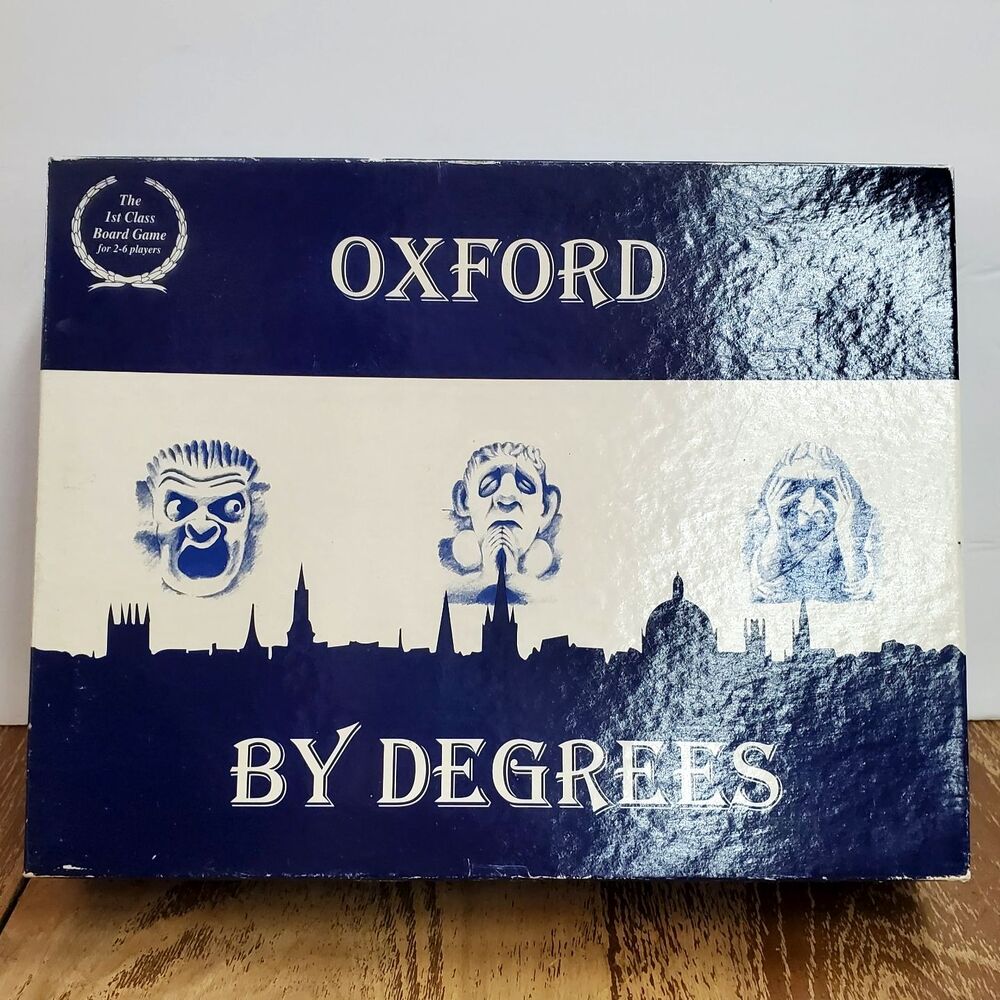 NPV Games Oxford By Degrees Board Game Vintage 1996 From United Kingdom UK